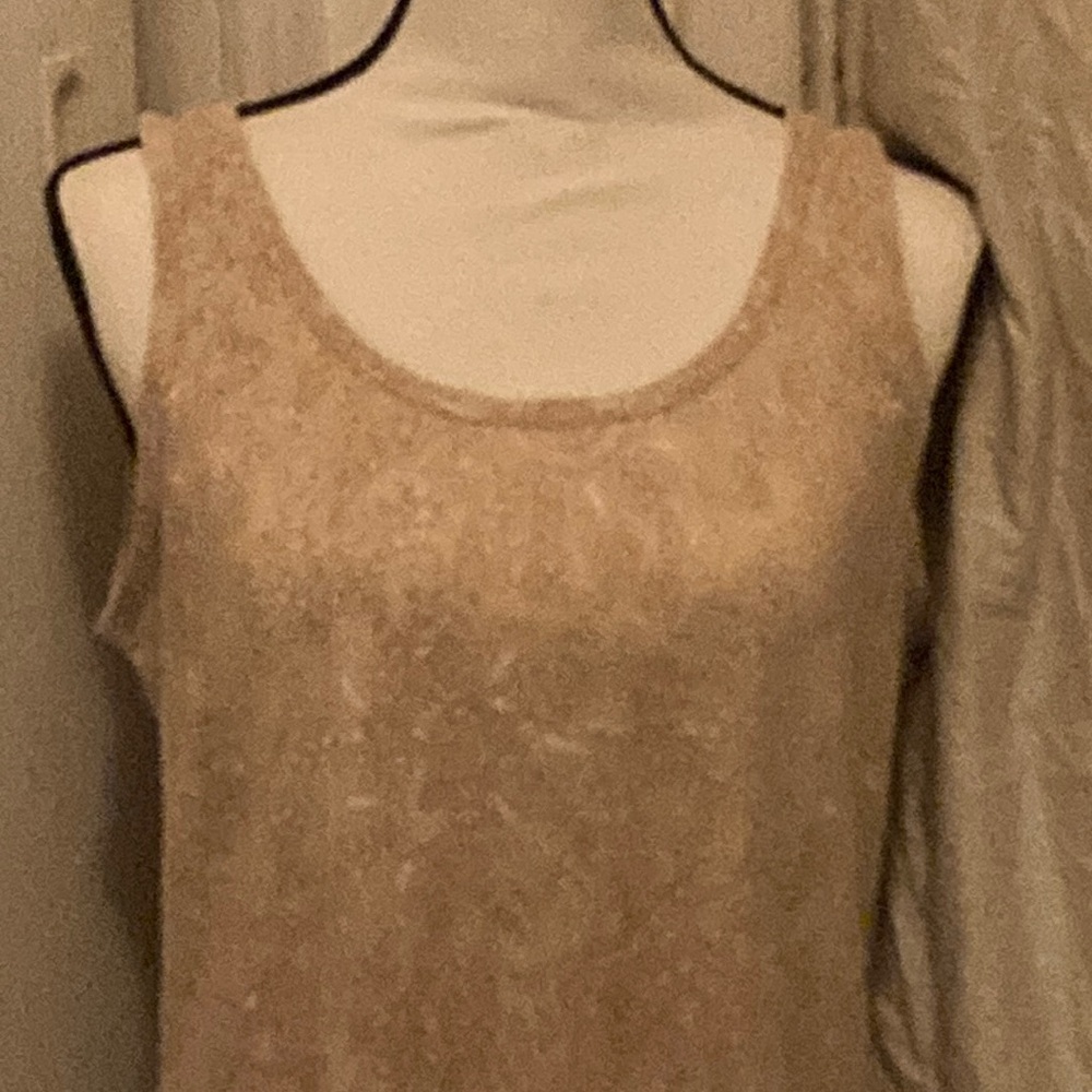 NWOT White Stag Tan Tank Top sweater with Wide Straps